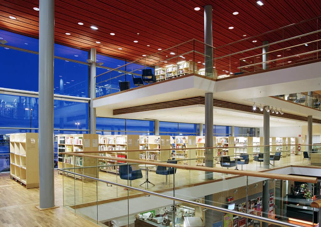 Luleå stadsbibliotek ligger i Kulturens hus.